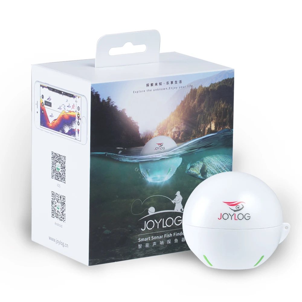 JOYLOG Fish Finder Portable Wireless Bluetooth Smart Sonar Depth Finder with APP for Kayak/Ice/Boat Fishing JOYLOG Fish Finder Portable Wireless Bluetooth Smart Sonar Depth Finder with APP for Kayak/Ice/Boat Fishing