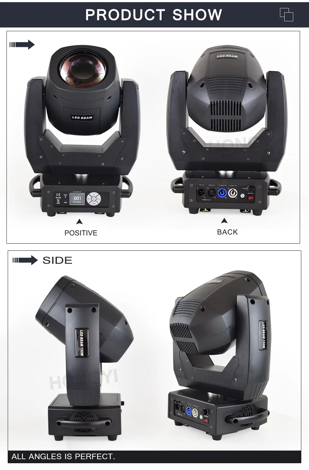 Zoom 150 Вт Moving Head 8 призмы эффекты луч этап Освещение