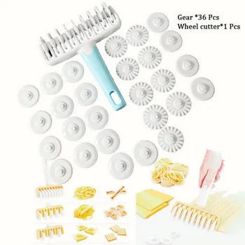 

37Pcs/set Fondant Cake Embosser Roller Cookie Cutters Biscuit Molds Ravioli Tool Embossing Decorating Cutter Cake Tools