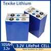 NEW 3.2V 105Ah lifepo4 battery CELL 4000 CYCLE 12V105Ah for EV RV battery pack diy solar EU US TAX FREE UPS or FedEx