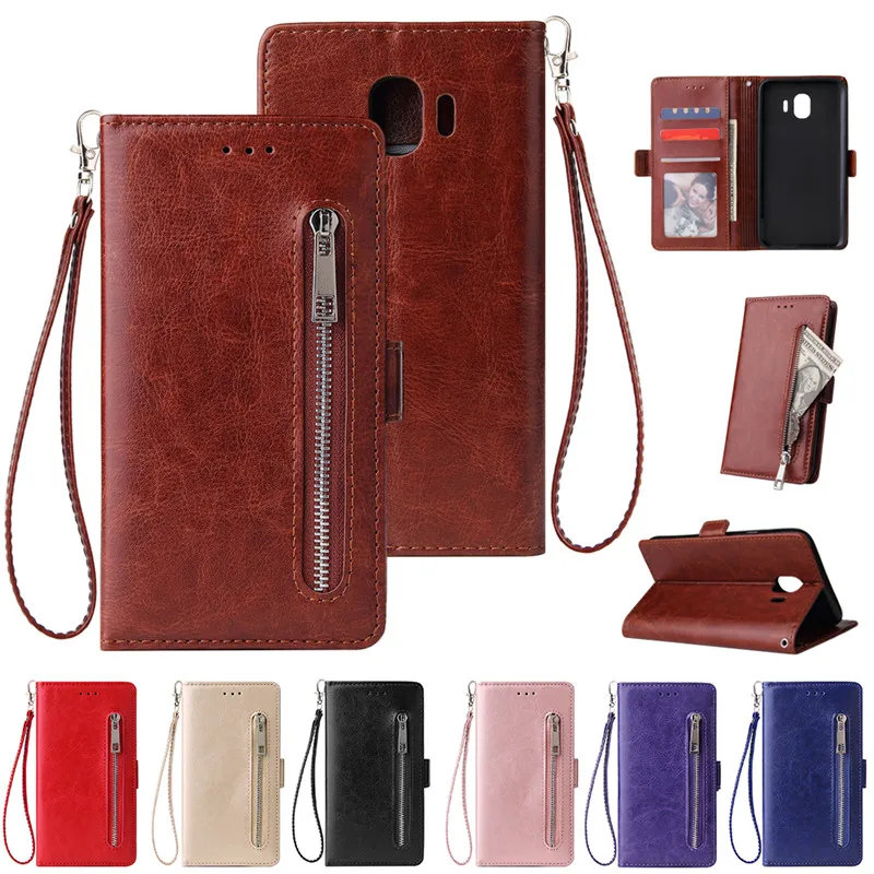 

Wallet Zipper Leather Flip Case For Samsung Galaxy S10 5G S10E J4 J6 Plus Note 8 9 10 Pro J3 J7 J8 2018 J5 2017 J3 2016 Cover