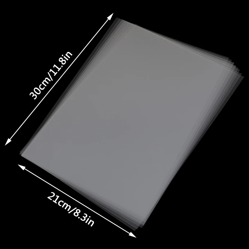 

10Pcs Transparence Clear Brand A4 Size 11.8*8.3in Inkjet Printer Printing Film