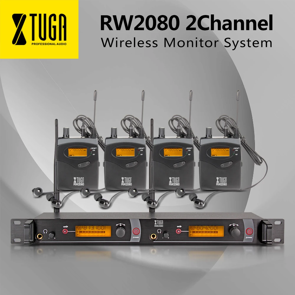 XTUGA RW2080 Wireless Monitor System of stage UHF