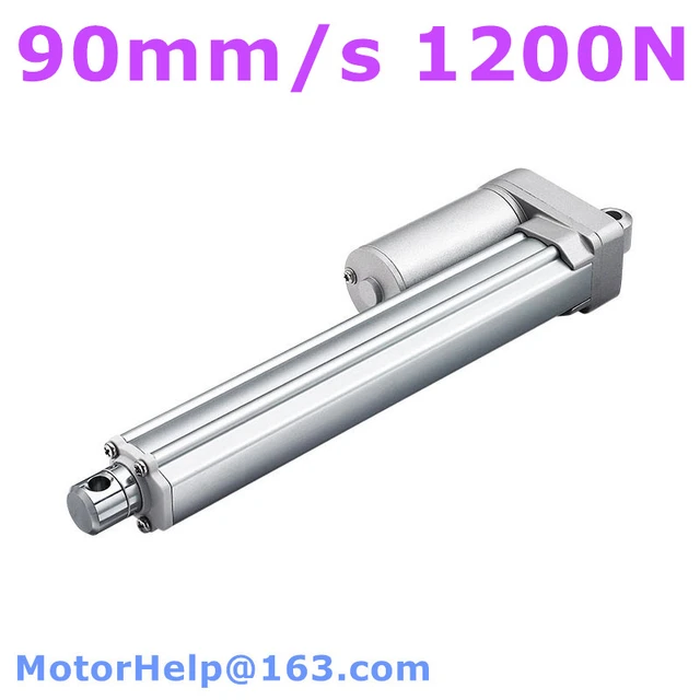 12V 24V linear actuator actuador lineal 90mm/s 1200N 264LBS load 100MM  200MM stroke IP65 Protection