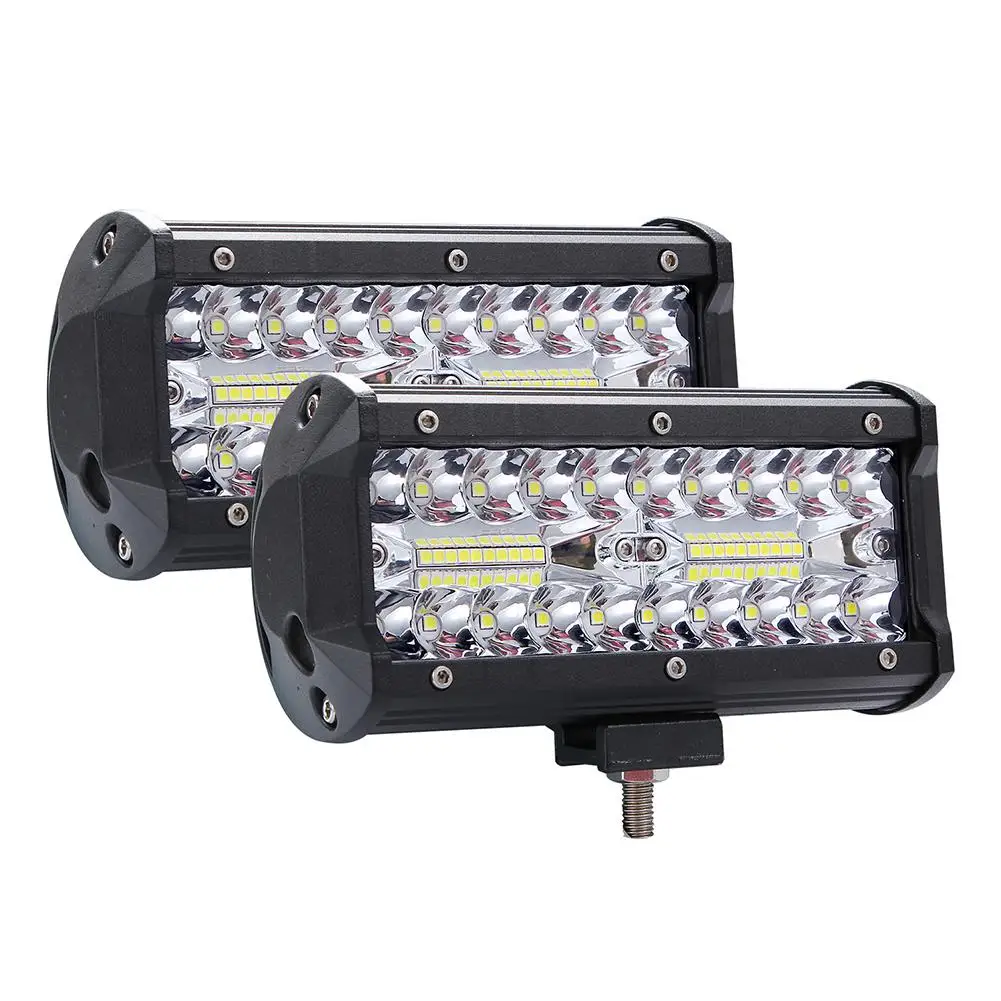 High Bright 400W światło robocze LED 3 rzędy 7 cali 40000lm Bar lampa do jazdy DC 9-30V 6000K lampa do pracy dla SUV ATV ciągniki siodłowe