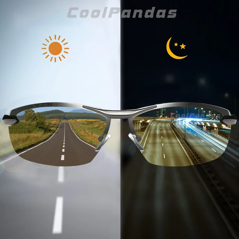 

Солнцезащитные очки CoolPandas мужские фотохромные, поляризационные антибликовые очки-хамелеоны UV400 для вождения