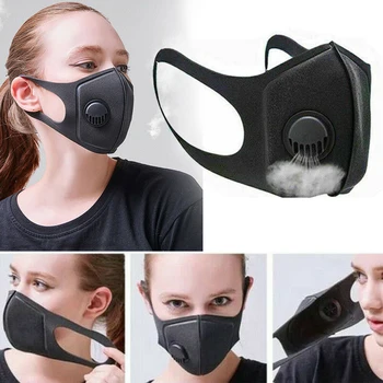 

Motorcycle Sponge Face Mask Cycling Mouth Cover Mouth Muffle Anti Dust PM2.5 Air Pollution Valve Washable Haze Dust Protective