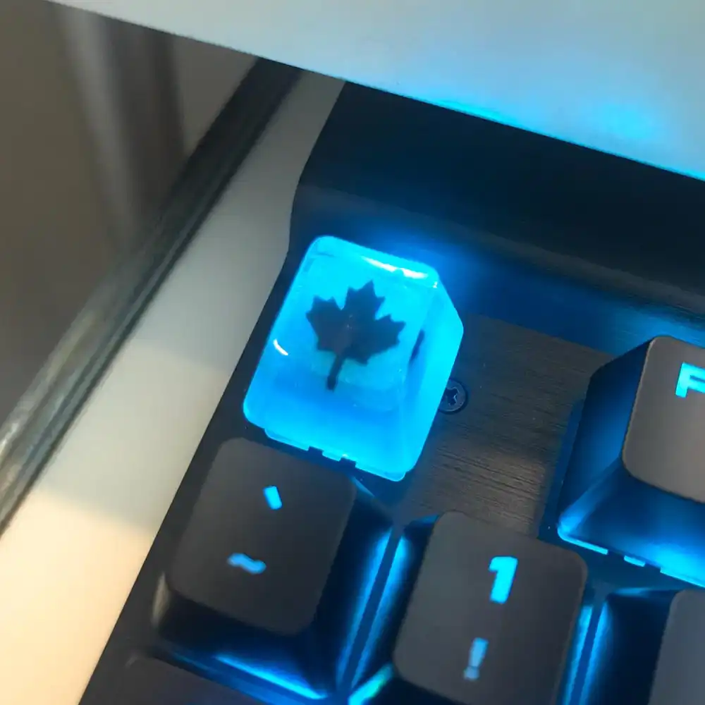 Handmade Resign Keycaps For Cherry Mx Switch Mechanical Keyboard Keycap Replace Maple Leaf Blue Backlight Keycaps Oem Keyboards Aliexpress Handmade Resign Keycaps For Cherry Mx Switch Mechanical Keyboard Keycap Replace Maple Leaf Blue Backlight Keycaps Oem Keyboards Aliexpress