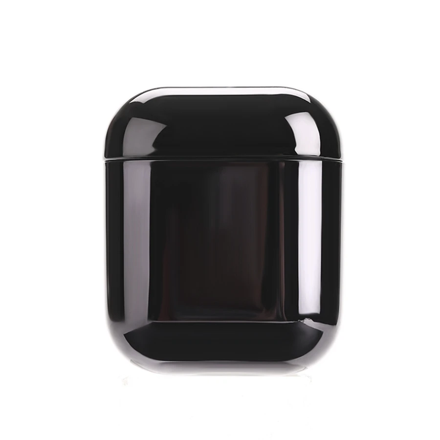 Black Золотое покрытие для Airpod чехол для наушников, чехол для наушников, чехол для Funda Etui для Airpods 2 для Apple Air Pods, чехол для зарядки - Цвет: Black