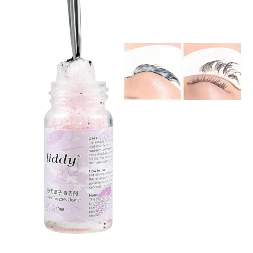 

20ml Professional Eyelash Glue Remover Liquid False Accessories Cleaner Eyelashes Tweezers Makeup Extension R6H3