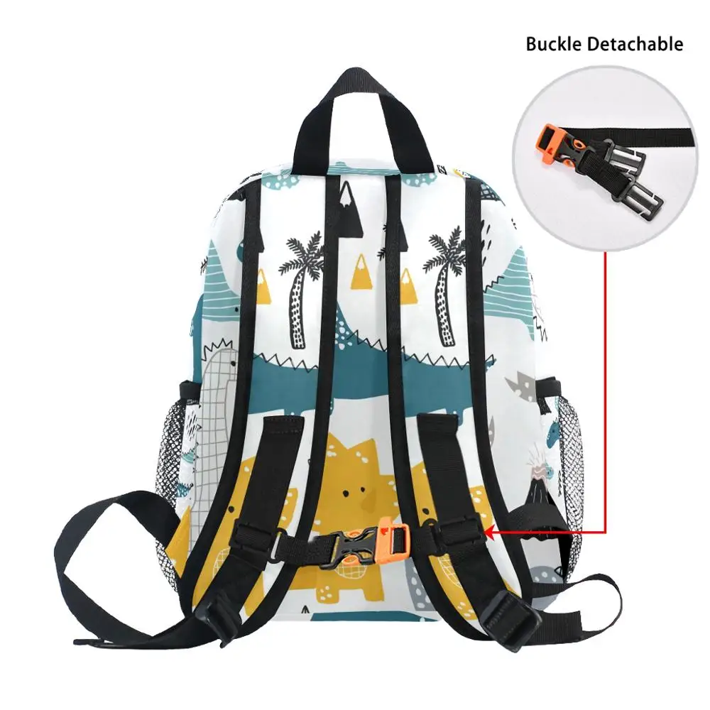 ALAZA 3pcs/set Small Kindergarten Backpack Children School Bags Kids Dinosaur print Schoolbag Baby Toddler Bag Mochila Infantil 3