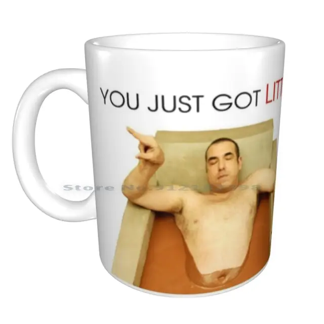 YOU JUST GOT LITT UP Sticker, Louis Litt Coffee Mug for Sale by PMPrints