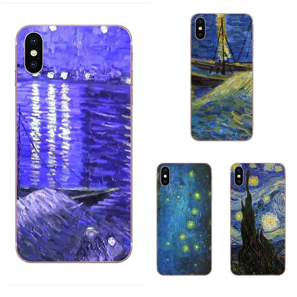 

Starry Night Over The Rhone Van Gogh For Xiaomi Redmi Note 2 3 3S 4 4A 4X 5 5A 6 6A Pro Plus Back Cases Shockproof