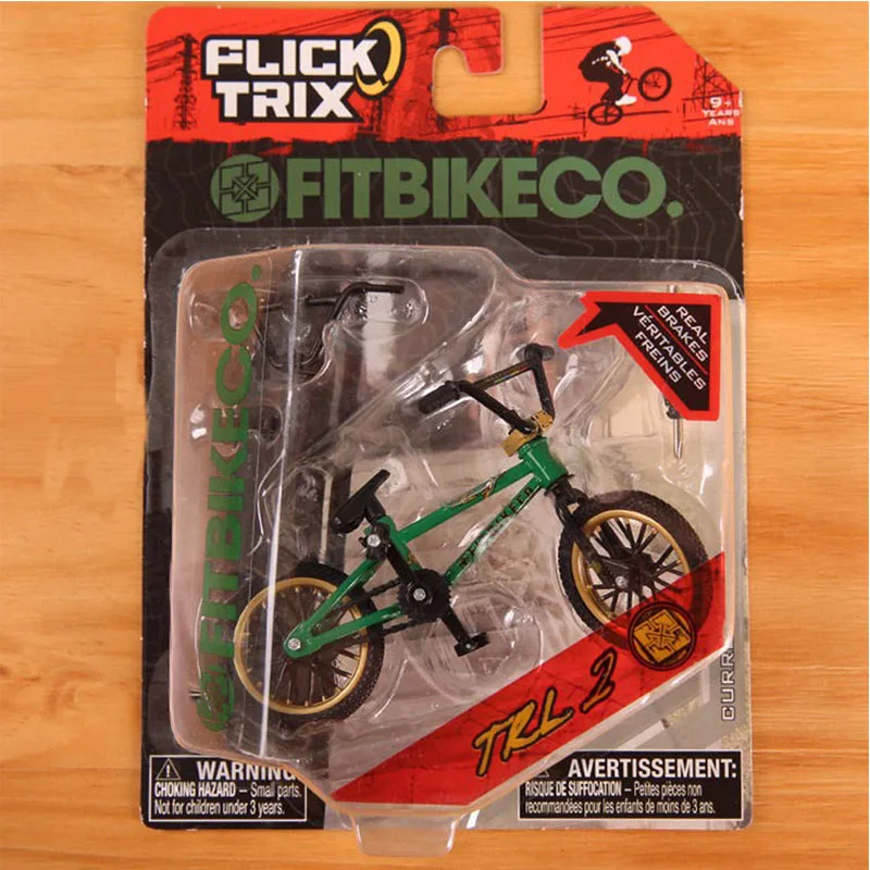 Мини-Пальчиковый BMX велосипед Флик Трикс Finger Bikes игрушки BMX модель велосипеда велосипед Tech Deck гаджеты Новинка кляп игрушки для детей Подарки - Цвет: Green