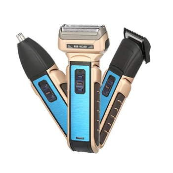 

Men's 3 in 1 Electric Shaver Cleaning Face Trimmer Electric Razor Beard Trimmer Head Body Shaving Machine Set US Plug