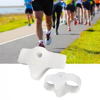 

1pair 2 Holes Silicone Toe Gel Correction Hallux Valgus Thumb Pinkie Big For Daily Care Pain Feet Guard Toe Use Relief Sepa Q3K0