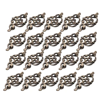 

20 Pcs Antique Bronze Furniture Handles Jewelry Wood Box Wardrobe Door Drawer Pull Handle Kitchen Cupboard Cabinet Knob
