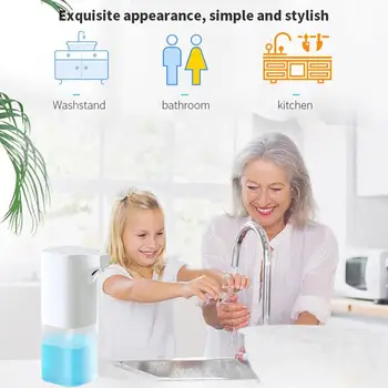 

Soap Pump Shampoo Lotion Container Portable 250ML Bathroom Automatic Foam Soap Dispenser Soap Dispenser Induction