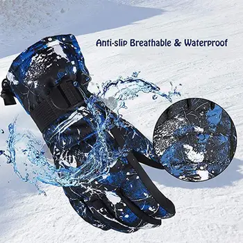 

men and women Winter ski gloves Adult windproof and waterproof outdoor hiking ski gloves