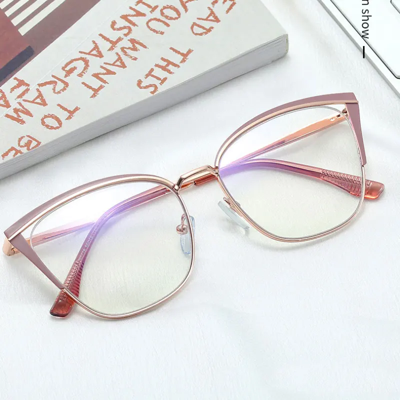 Blue Light Blocking Glasses Cat Eye Fashion Women Design Full Rim