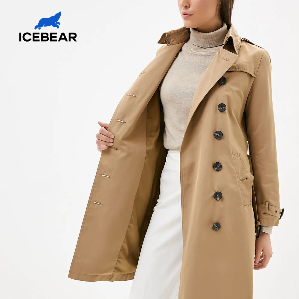 Двубортный тренч ICEBEAR|Плащи и тренчи| |