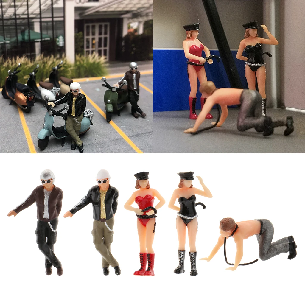 Standard 1/64 Painted Miniature Model Tiny People Figures Scene Model Layout