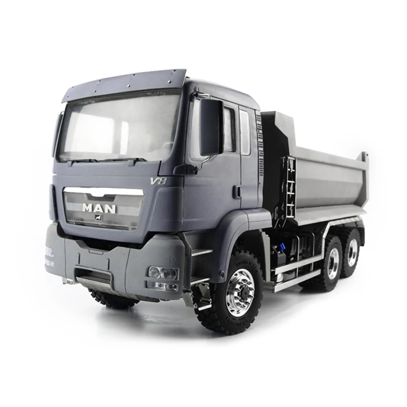 1/14 LESU MAN 6X6 гидравлический цилиндр RC самосвал металлический