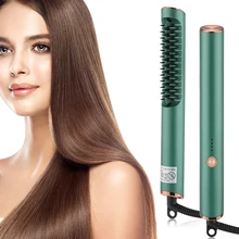 

3-in-1 Hot Air Comb Straightening and Curling Dual-use Hair Straightening Comb Hairdressing Comb Hair Fluffy Hair Shiny Beard