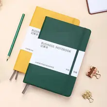 Carnet de notes rétro Simple et raffiné, papier de lecture résistant à l'encre, papeterie pour journal intime d'étudiant, carnet de classe épais Co L7u4