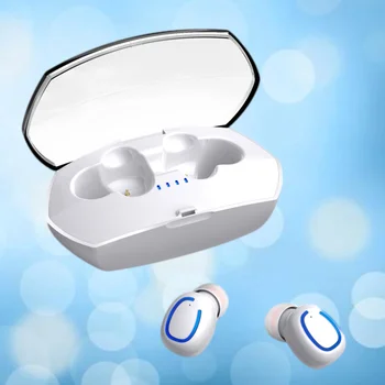 

1 Pair Rechargeable Waterproof Cordless Mini Earbud TWS Headset Wireless Earphone for Sport Running Walking