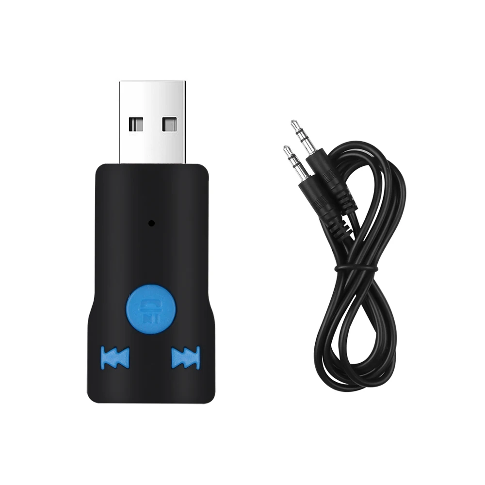 KEBIDU USB Bluetooth приемник аудио музыкальный приемник адаптер с микрофоном Handsfree 3,5 мм потоковое A2DP для автомобильного динамика