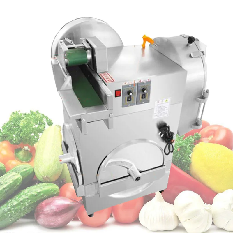 Multifunction Double Head Vegetable Cutting Machine For Slice Shred