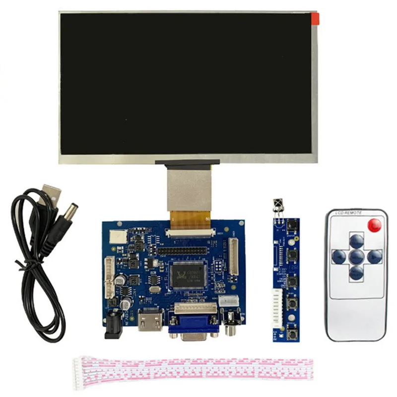 10,1 дюймовый ЖК-экран монитор+ плата драйвера HDMI/VGA/2AV для Raspberry Pi Jetson Nano Windows