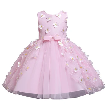 

Christmas Clothes Flower Dresses Baby Girls Butterfly Princess Tutu Birthday Dresses for Girls Prom Frocks Children Clothing