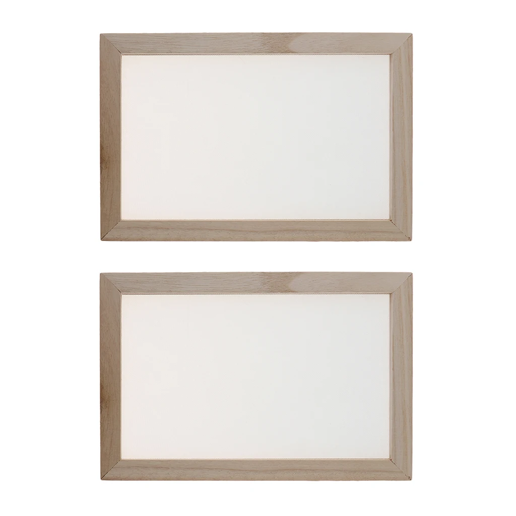 2 PCS 20x30cm Paper Making Screen Frame to Recycle Paper with Dried Flowers Papermaking Mould Tools for DIY Paper Craft
