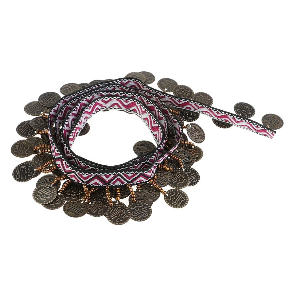 Copper Beaded Tassel Lace Trim Bohemian Ribbon Fringe Trim For Sewing