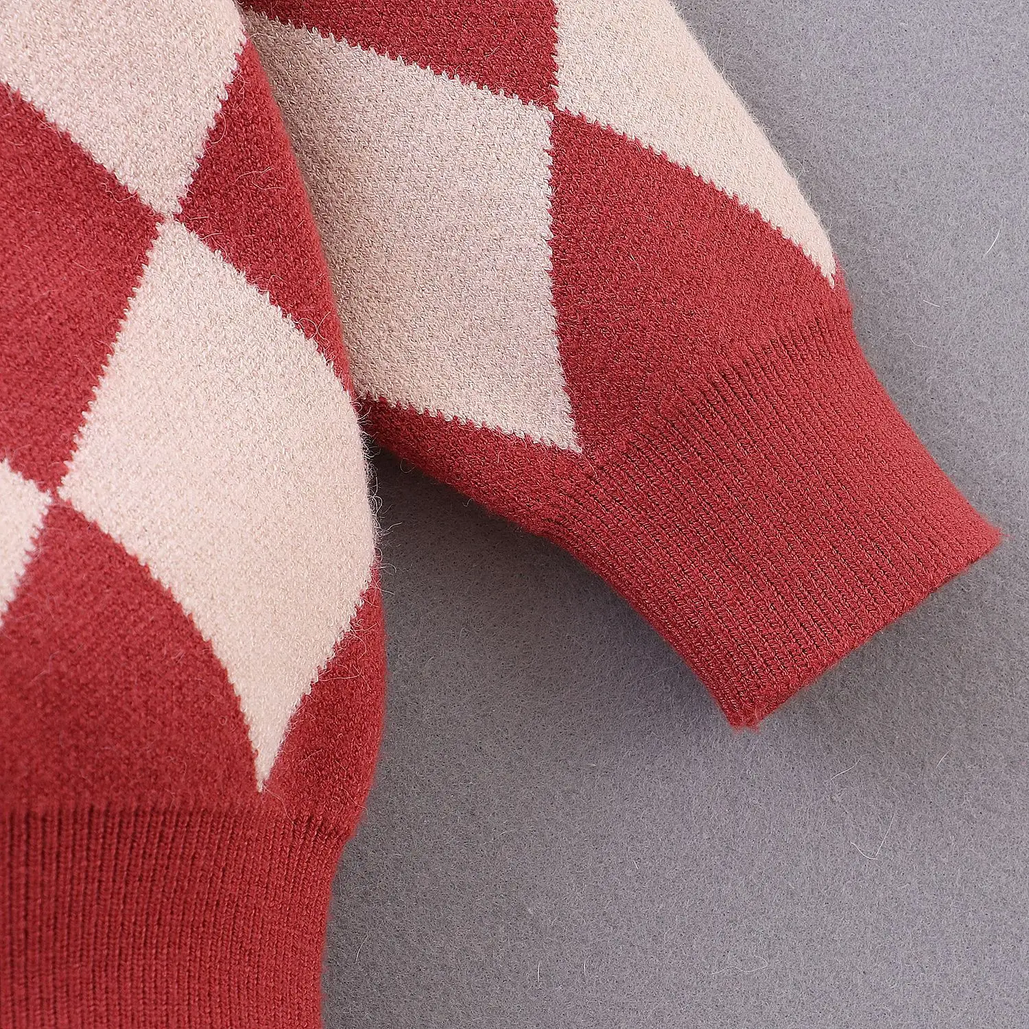 Pudcoco корейский стиль одежда для малышей мальчиков и девочек ромбовидная решетка Теплые свитер осень-зима, верхняя одежда