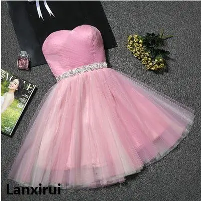 9 цветов, винтажное платье без бретелек из тюля, блестящее Бисероплетение, мини женские платья, короткие вечерние платья для девочек, Vestidos