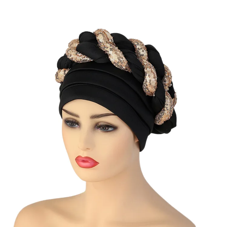 african fashion designers African Headtie Latest Aso Oke Auto Gele Headtie Already African Cap Nigerian Wedding Gele Women Braid Turbans Ladies Head Wraps african outfits for ladies