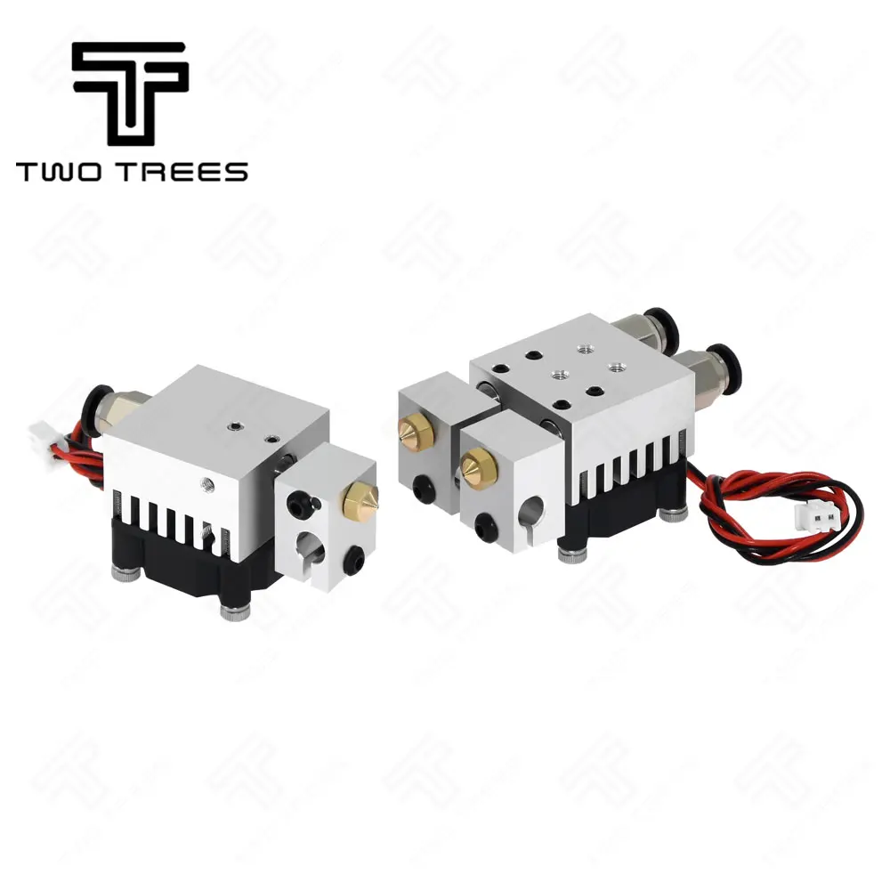 

3D kit Chimera Hotend Kit Dual Color 2 IN 2 OUT Extruder Multi-extrusion All metal V6 Dual Extruder 0.4mm/1.75mm 3D printer part