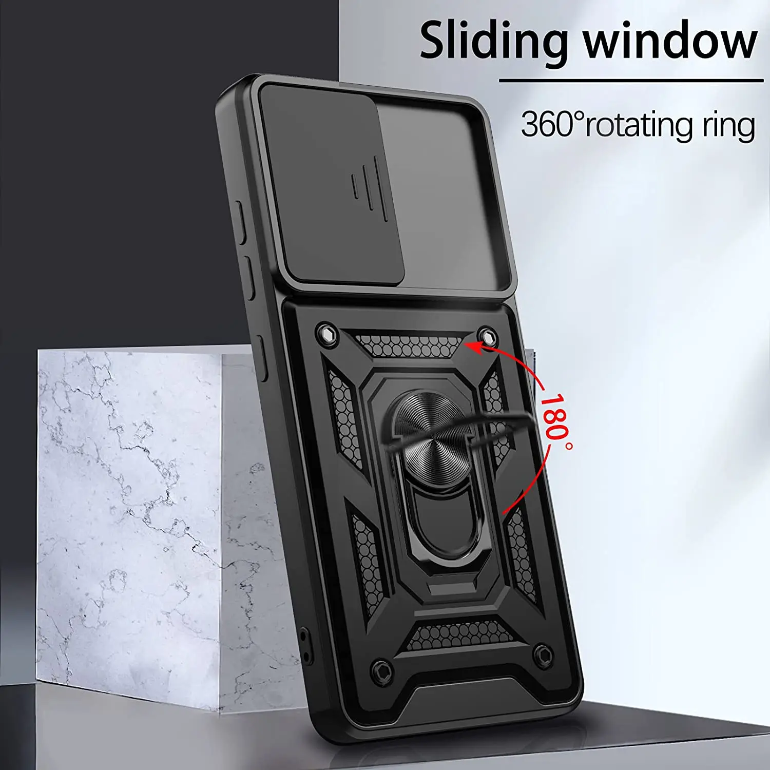 Slide Camera Lens Case for Samsung Galaxy S21 Ultra S21 Plus Note 20 Ultra S20 FE A52 A72 A12 Military Grade Bumpers Armor Cover