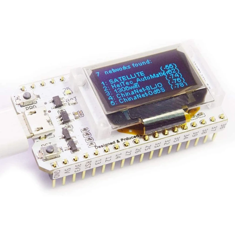 Макетная плата H ELTEC AUTOMATION WIFI ESP32 синий OLED дисплей 0 96 дюйма Bluetooth Интернет вещей для
