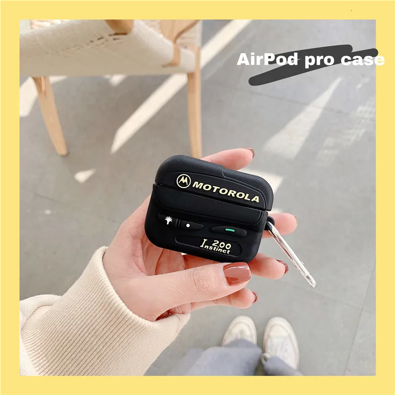 Милый 3D Ретро Классический BB Bluetooth беспроводной силиконовый чехол для Apple Airpods Pro1 2