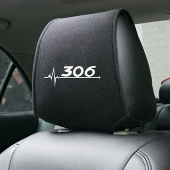 

1PCS Car seat headrest cover for Peugeot 306 307 308 Accessories Car Styling