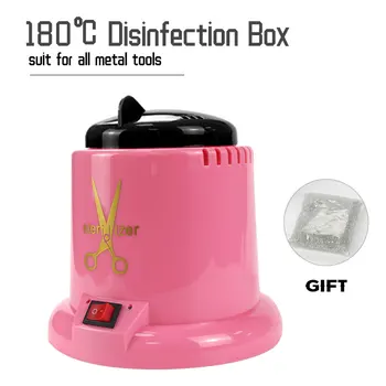 Sterilizer for Nails Tools High Temperature Sterilizer Box Tools Disinfection Box Nail Sterilizer Tools with Glass Ball Manicure high temperature sterilizer