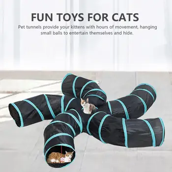 

Foldable Pet Tunnel Cat Educational Toys Tent Indoor Outdoor Training Toy for Cat Rabbit Animal Play Tunnel Tube Drop Shipping