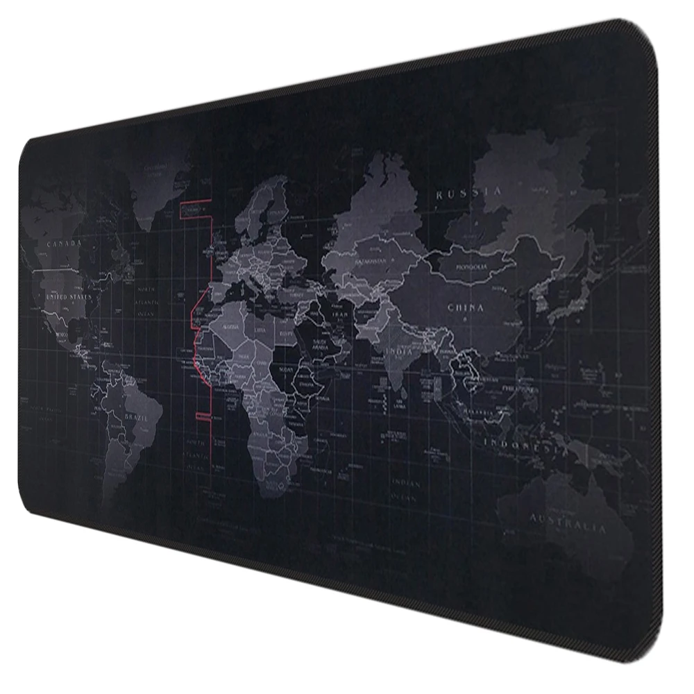 Gaming Mousepad New Rubber Mat Desk Pad For Overwatch CS GO 2 wow Large XXL Size 900x400x2mm Fasion Mouse Pad World Map Design