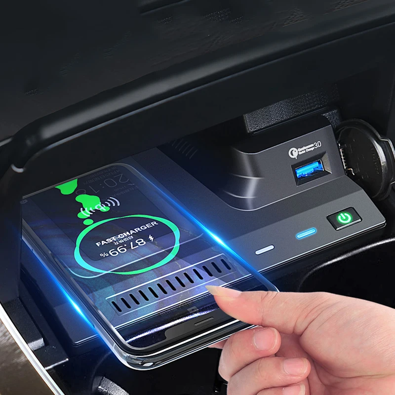 Car Wireless Charger For Mercedes Benz W205 X253 AMG C43 C63 GLC43