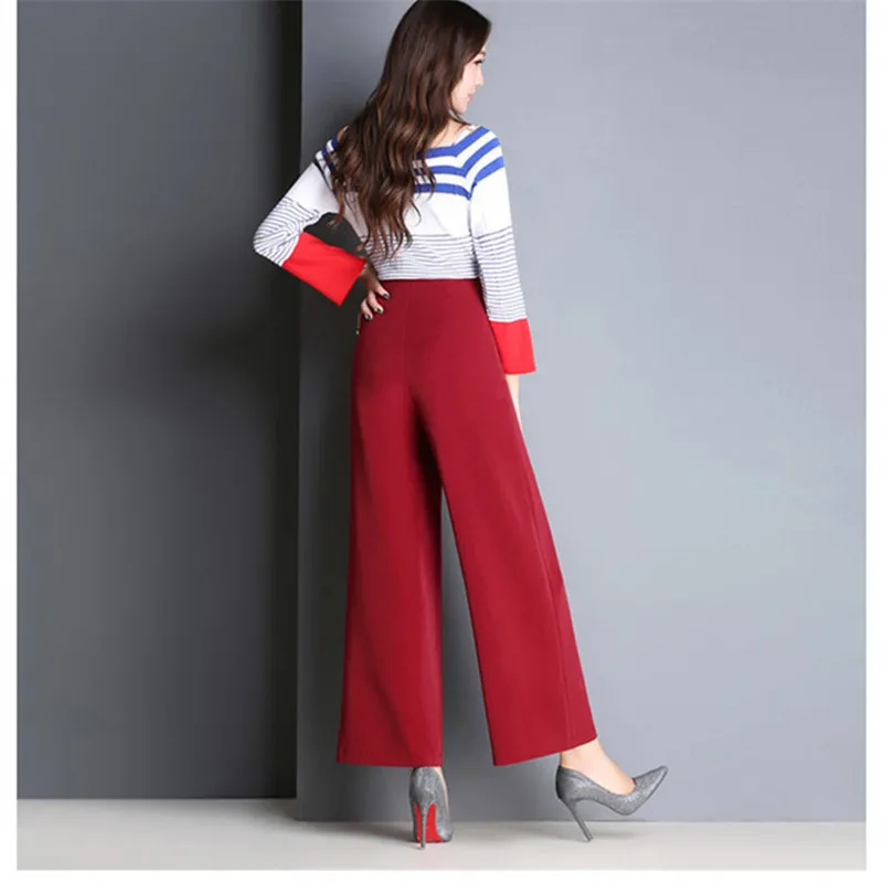 Женские брюки до щиколотки с высокой талией свободные на весну и осень 2020 |