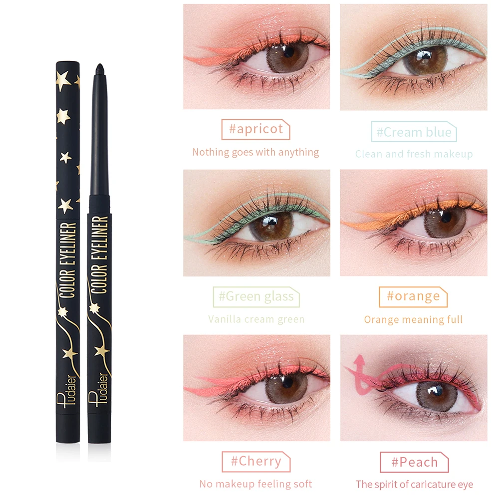 18 Color Eyeliner Waterproof Gel Eye Liner Pencil No Smudging Makeup Cosmetics For Charm Colored Eyes Cosmetics Pen Long Lasting liquid eyeliner,eyeliner pencil,makeup pen,eyeshadow eyeliner,eyeliner paste